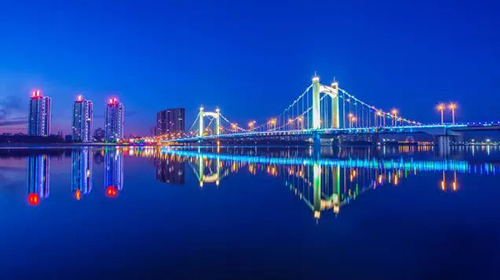 夜光下大凌河（一）